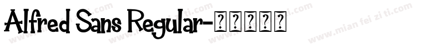 Alfred Sans Regular字体转换